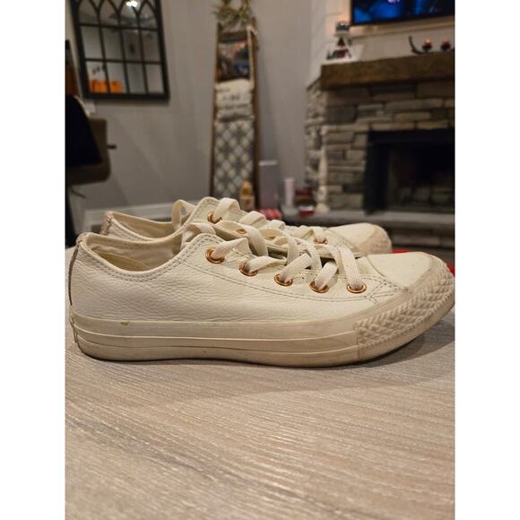 Converse Chuck Taylor All Star Craft Leather Ox Gold Women's Sneakers Size 7 - Picture 6 of 10